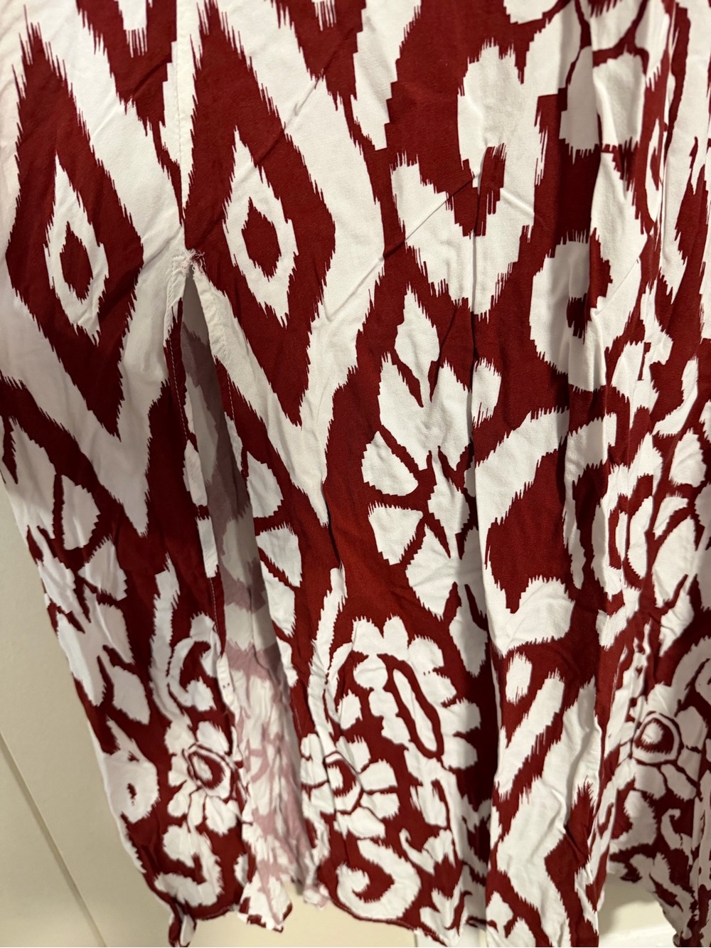 STATE Rust and White Patterned Dress - Picture 3 of 5